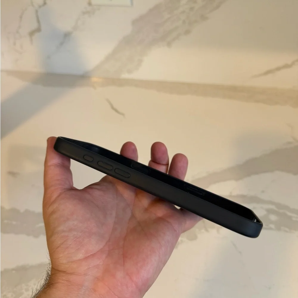 Black Apple iPhone 16 Pro Max Silicone Phone Case